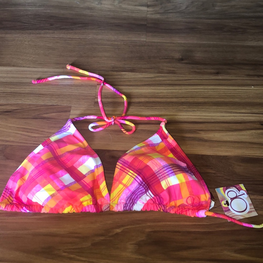 New multi colored bikini top